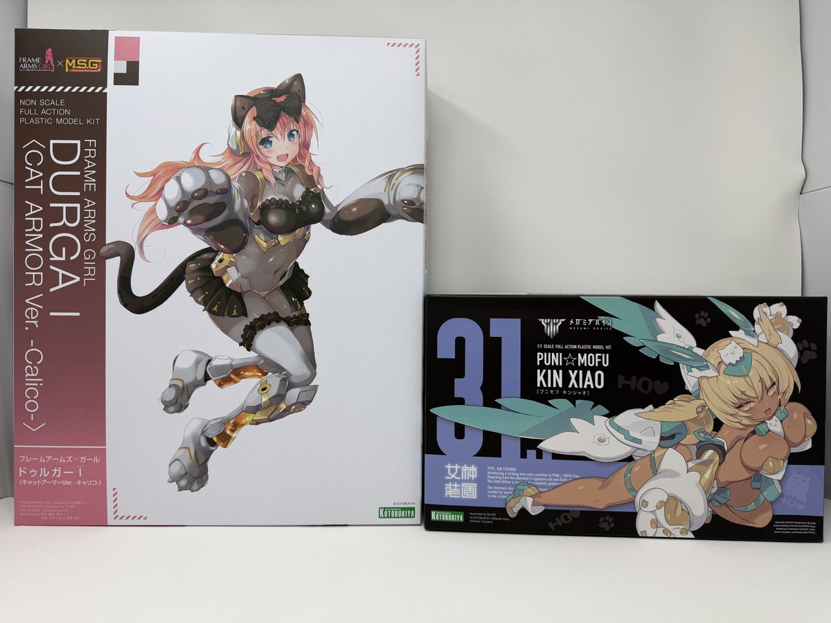 コトブキヤから色々届いた 猫ドゥルガーのパッケージがまさかの描き