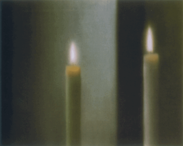 zarandillo's tweet photo. Gerhard Richter, Two Candles, 1982. Oil on canvas https://t.co/0sySEKf8DR