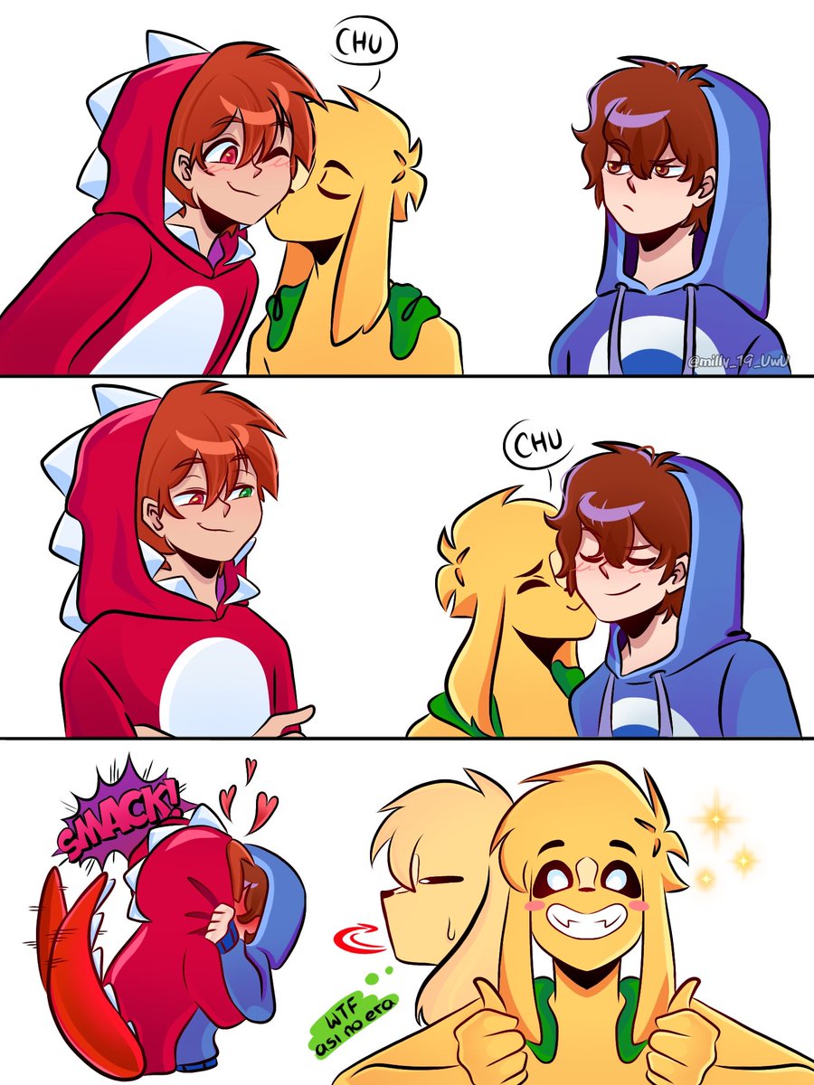 milly_19_UwU's tweet photo. Mike tipo:
Quede mínimo múltiplo verbo to be escuchamos y no juzgamos.
Besito para reforzar la Amistad 😘 
#ship #spartor #teamjapon #dibujosdigitales #respetogustos https://t.co/rI416sbVxu