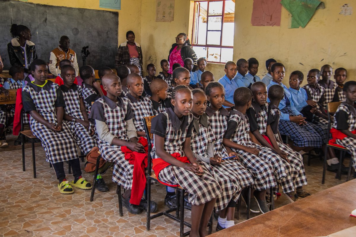 VOC_Kenya's tweet photo. We also distributed MHM kits to support girls in staying in school and learning with confidence, alongside essential learning materials donated through the Merck Foundation, helping strengthen access to education. https://t.co/ppqX8EVsou