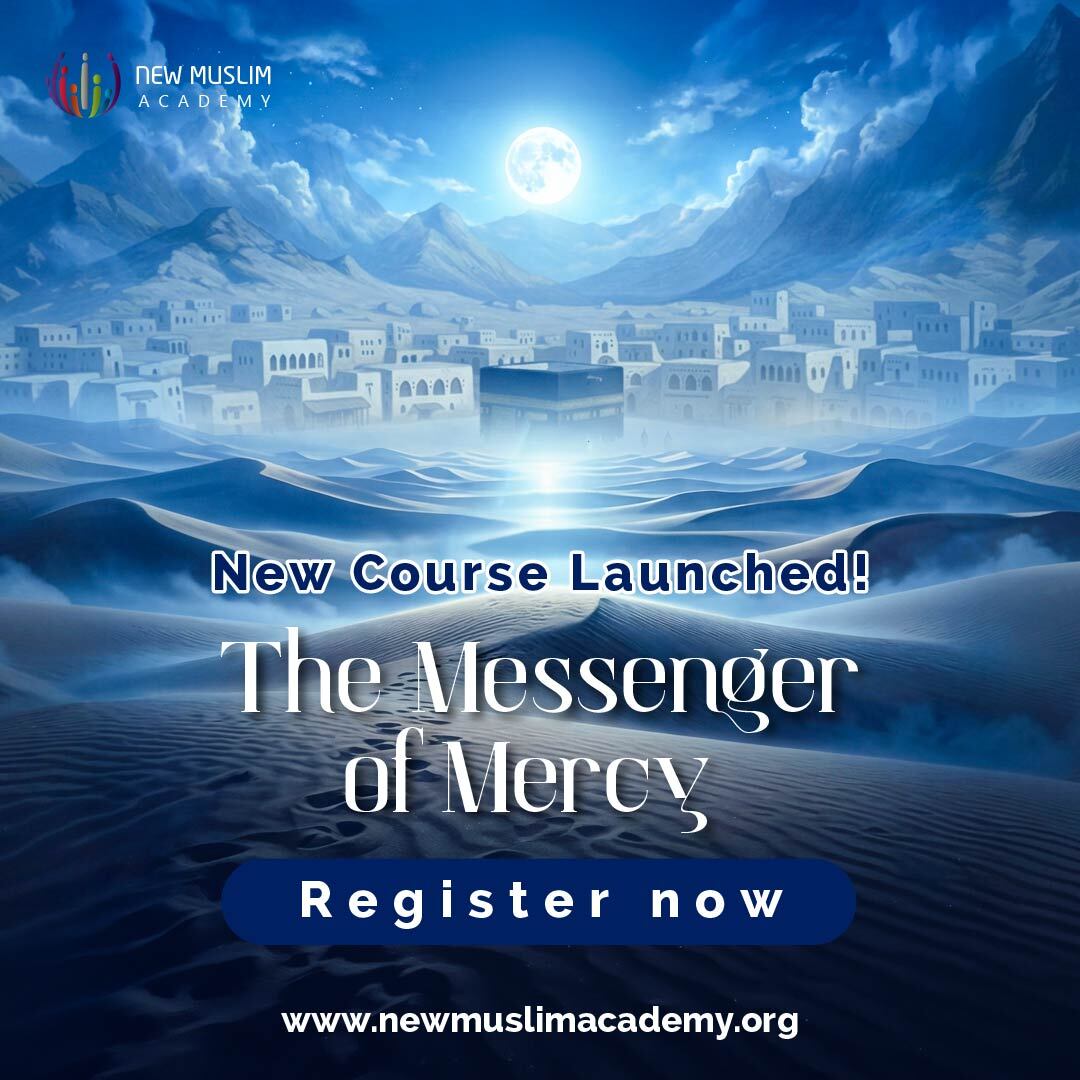 NewMuslimAcadem's tweet photo. We are delighted to announce the launch of our brand-new course:

The Messenger of Mercy

Register at - https://t.co/cMssVBKm4N https://t.co/KOa3lqJ4Zf
