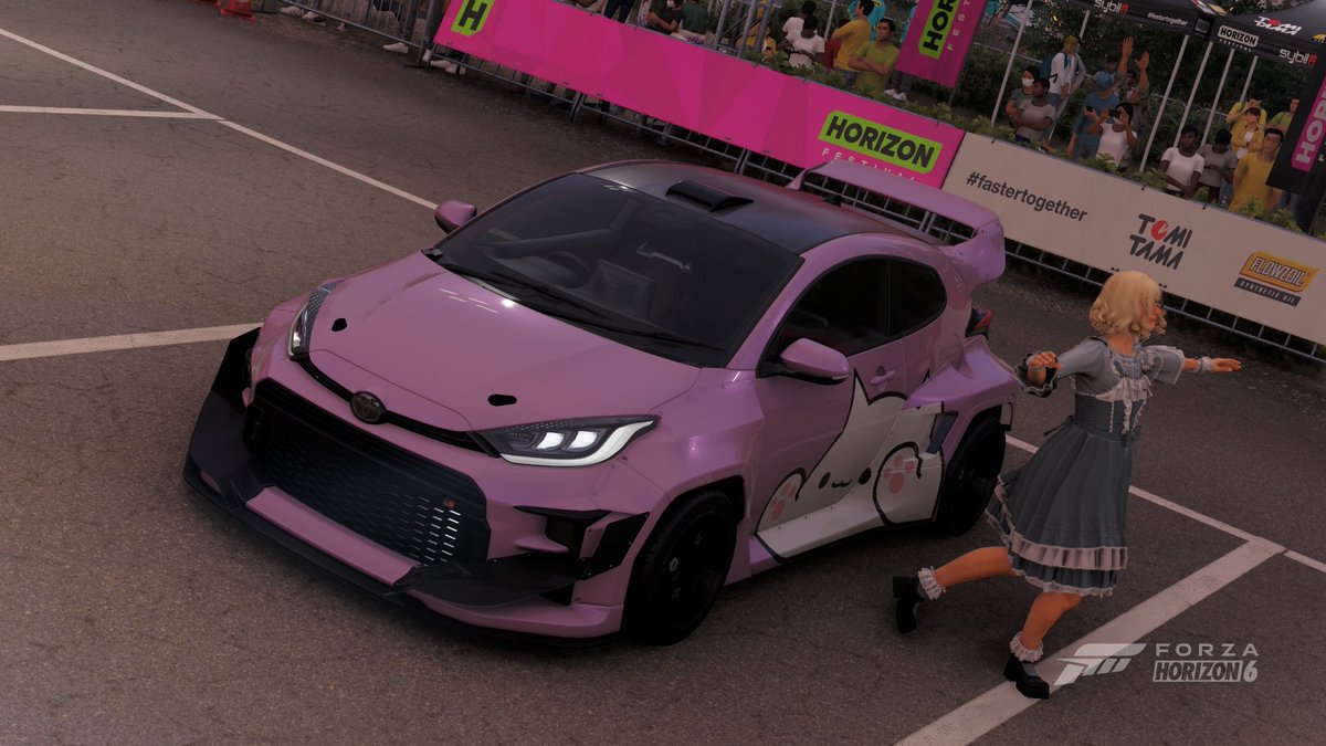 SazannX's tweet photo. #ForzaHorizon６ 
GRヤリス可愛い https://t.co/bQ0RTpWUeB
