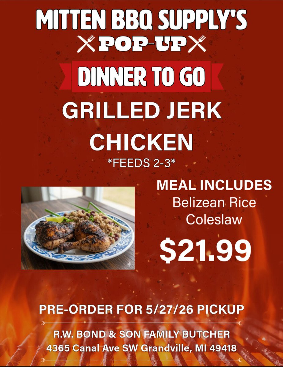 BbqMitten's tweet photo. Get your orders in for tomorrow!

#togetherwerise https://t.co/OLokYSofOo