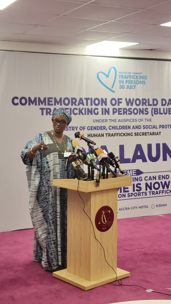 londonna99's tweet photo. This year's World Day Against Trafficking In Persons (#BlueDay), focuses on blowing the whistle on #SportsTrafficking.
@MoGCSP_Ghana is having a media launch ahead of 30 July to highlight the theme and raise awareness on this worrying situation. 
@IJM
https://t.co/6uzj2HSc9r https://t.co/0nqoucVZM4