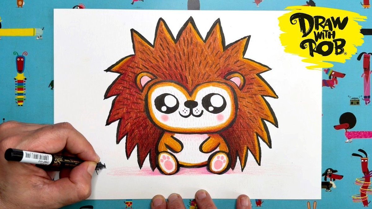 RobBiddulph's tweet photo. ✏️PENCILS AT THE READY, TEAM! In this brand new episode of #DrawWithRob we are drawing a very cute  hedgehog 🦔! So grab some paper and something to draw with and let's do this! Remember to share your pictures using the #DrawWithRob hashtag. GOOD LUCK!         
https://t.co/MW0MI5YJ3S