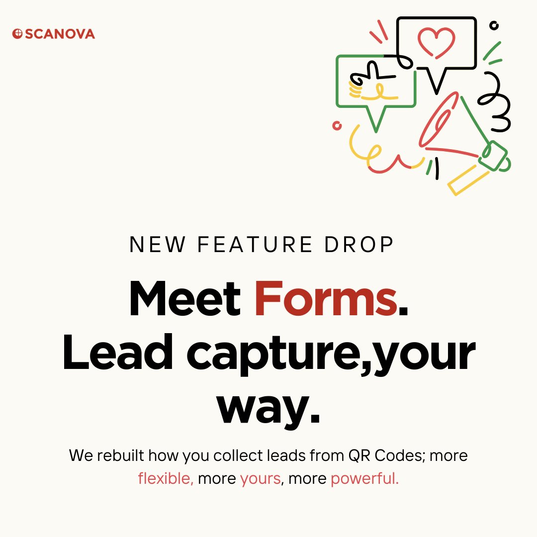 scanovatech's tweet photo. More control over every interaction

Decide when forms appear
Disable forms anytime
Hide them after submission

Built to help businesses create smarter and more flexible QR-powered campaigns.

Learn more here: https://t.co/y792EjZjiR

#CustomerExperience #DigitalMarketing #Scanova #QRCode