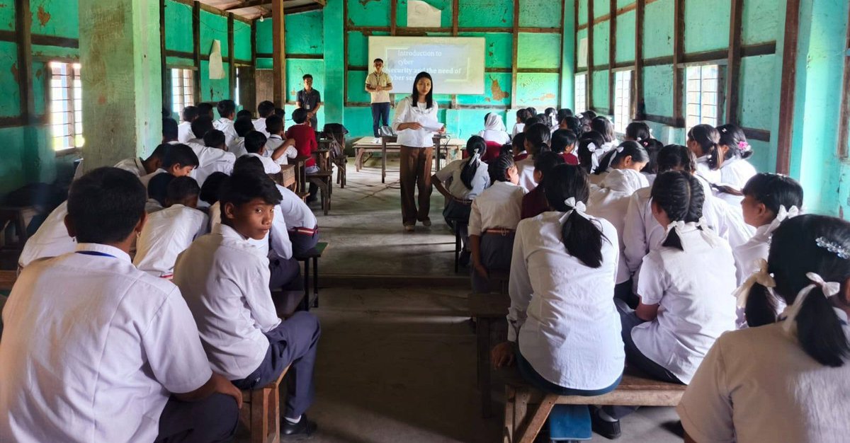 ImphalNielit's tweet photo. An Awareness Programme on #DroneFlying Techniques &amp;#CyberSecurity was conducted at Yairipok High School,Thoubal District on 25.05.2026.The programme was delivered by technical team of NIELIT Imphal, Mr.Dairilshing Tarao &amp; Mr. Th. Albert Singh Project Assistant. https://t.co/OYFhX0PRc3