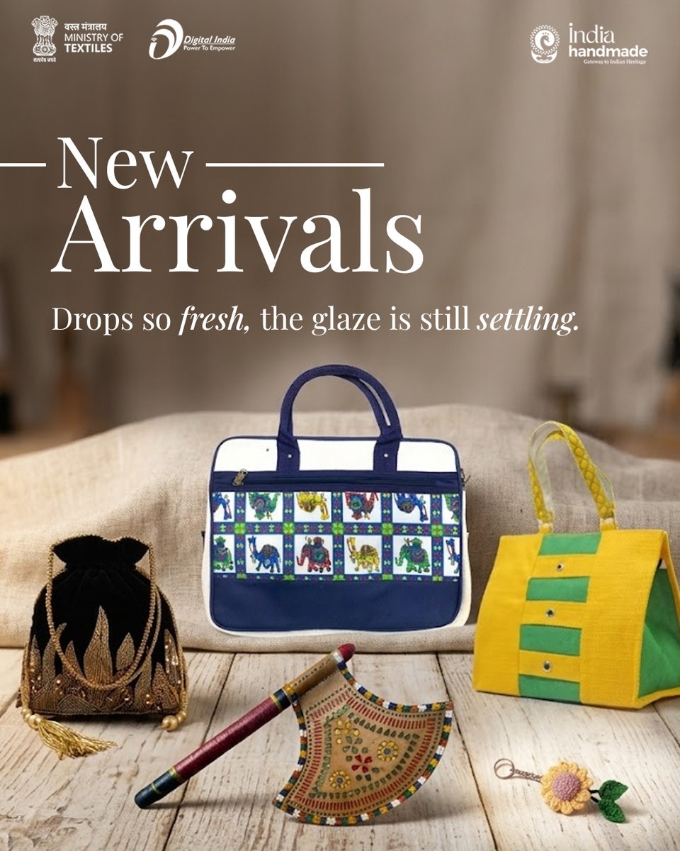 Indiahandmade_'s tweet photo. New arrivals that feel freshly made, as if the glaze is still settling. ✨ From playful amigurumi to earthy jute and timeless brass, every piece tells a story. Shop authentic craftsmanship now at Indiahandmade. 🛍️ Bring home mindful style today and celebrate artisans. https://t.co/mbJAcZw4Vi