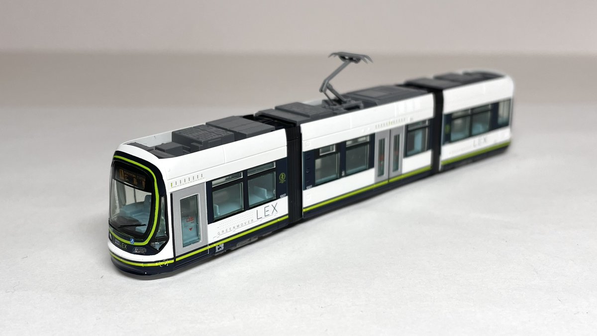 jer_railmodel's tweet photo. 広島電鉄1000形グリーンムーバーLEXの中古品。次の作品はこれを塗り替える予定。 https://t.co/v4yINgWkbK