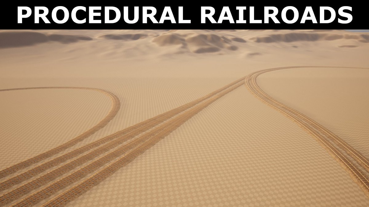 WSMGameStudio's tweet photo. https://t.co/medv2UoF38
Procedural Railroads for Unreal Engine.
Available on Fab!
#madewithunreal #madewithunrealengine #unrealmarketplace #UE #UE5 #gameasset #gameassets #unrealengine #unreal #gamedev #indiedev @UnrealEngine @fab https://t.co/ZPHD4FDrjD