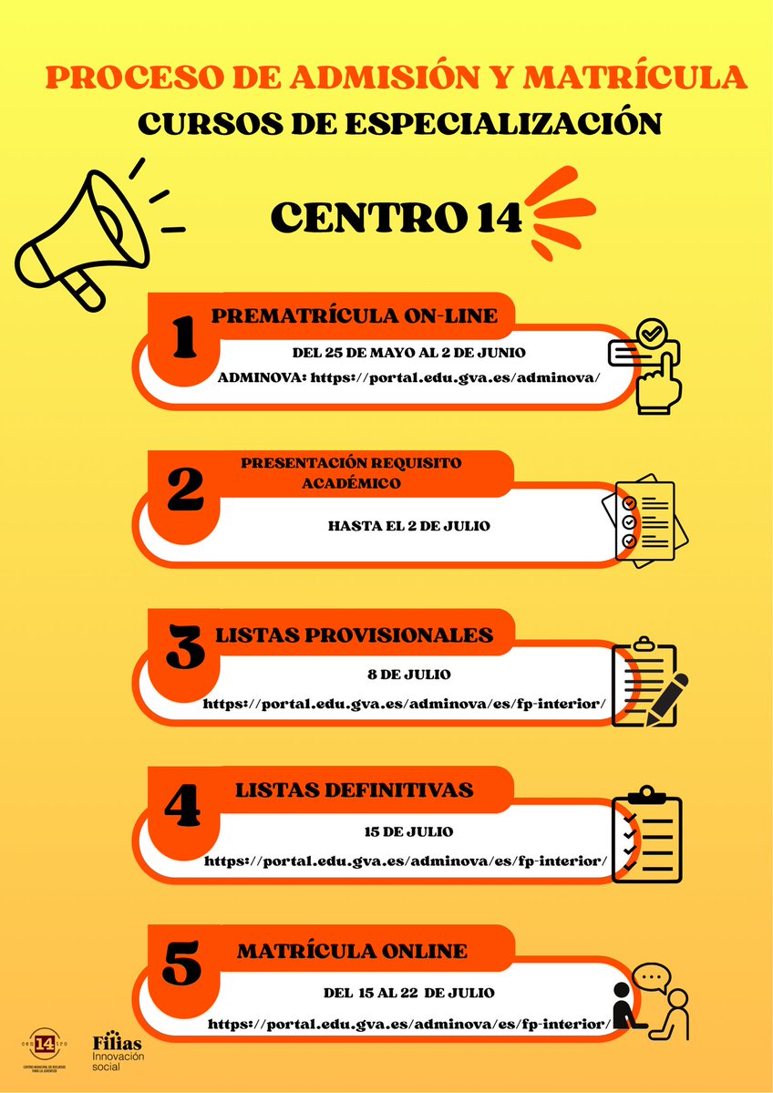 Centro14's tweet photo. Os recordamos los plazos que están abiertos y el enlace web, https://t.co/9hDAkGJFK9 https://t.co/XYyC05snNp