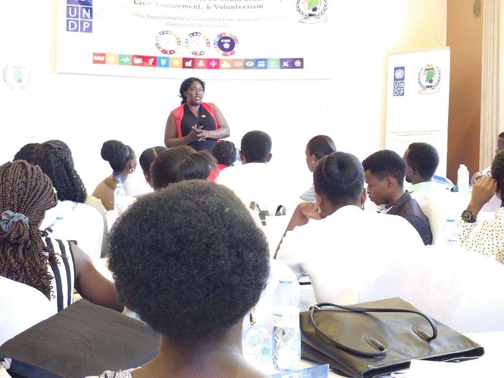 UNAUGANDA's tweet photo. One key lesson from the Training of Trainers is that people are drawn to impact and visible progress. Opportunities often come through the networks we build and the stories we carry from the work we do. 

Florence Ochola, Program Analyst, Governance, Peace and Security Unit at UNDP Uganda (@UNDPUganda), notes, people identify you with success and the value you create in your community.
#TransformativeLeadership 
#VoicesOfTheSDGs