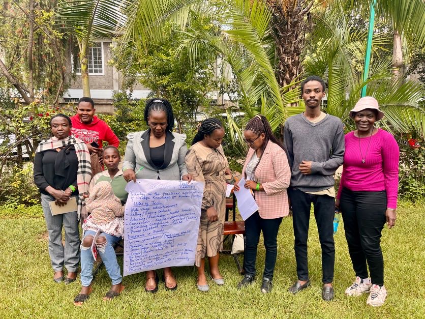 KICTANet's tweet photo. Women across Nairobi sat in groups today and mapped their digital lives honestly. What they use technology for. What stops them. What confidence online actually looks like. The answers were more powerful than any policy paper. #AfTPS2026 #CARE #KeIGF2026 https://t.co/OZPpmIEfB4