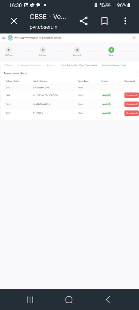 Offbeatbinayak's tweet photo. @cbseindia29 Applied for photocopies of Physics, English Core, Maths &amp; PE on 19 May and paid the fees. Received only 3; English Core is missing. Portal shows process completed, but no download option is available. Multiple emails sent. Kindly resolve. Proofs attached. https://t.co/SSvlXxat7p