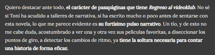idiocraciayt's tweet photo. Me ha encantado esto que han escrito sobre mí y REGRESO AL VIDEOKLUB.
Os dejo el enlace abajo. https://t.co/0g2tF8Xjfn