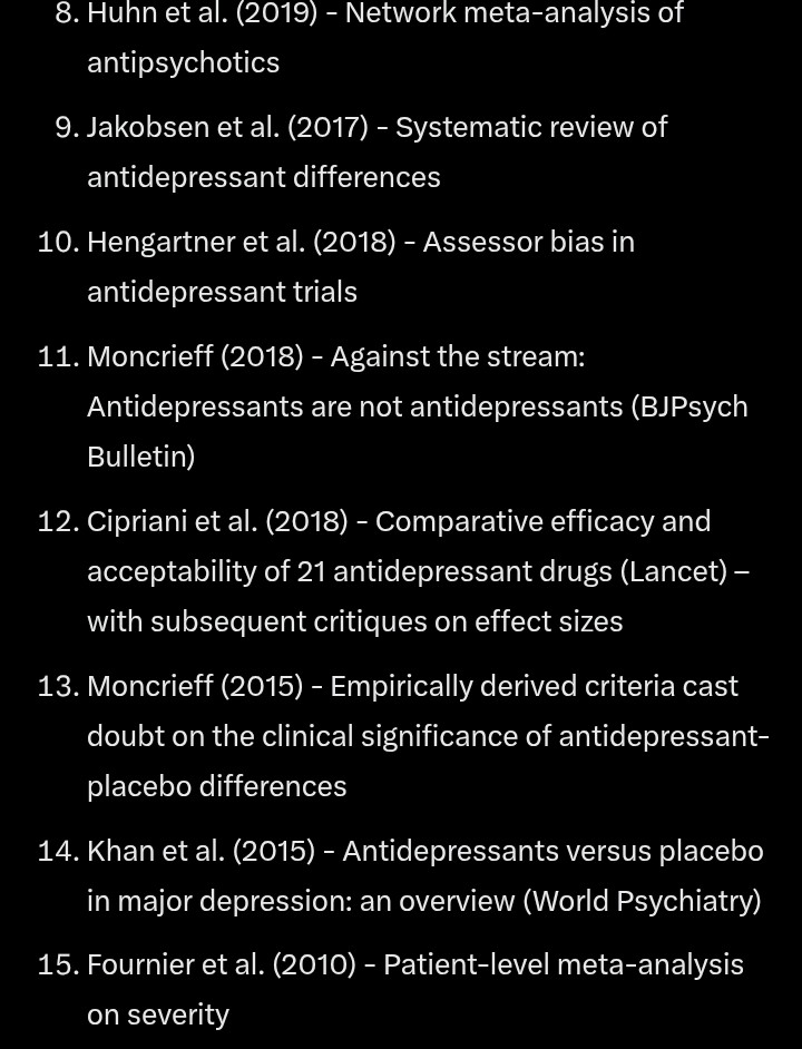 HardtMasonry's tweet photo. Psychiatrist:  "Our meds are safe and effective."

Patient:  "They definitely aren't safe for everyone."

Psychiatrist:  "But they are effective!"

Patient:  "Have you read any of these studies?   It looks like giving your patients sugar pills would be just as effective for mild to moderate cases.  The only side effect would be if they were diabetic they might need insulin to help metabolize it.  Just like a mentally ill patient needs their psych meds to metabolize their feelings through unproven neurotransmitter theories... right?"

Psychiatrist:  🤬

#MentalHealthAwareness 
#MentalHealthMatters 
#MentalHealth