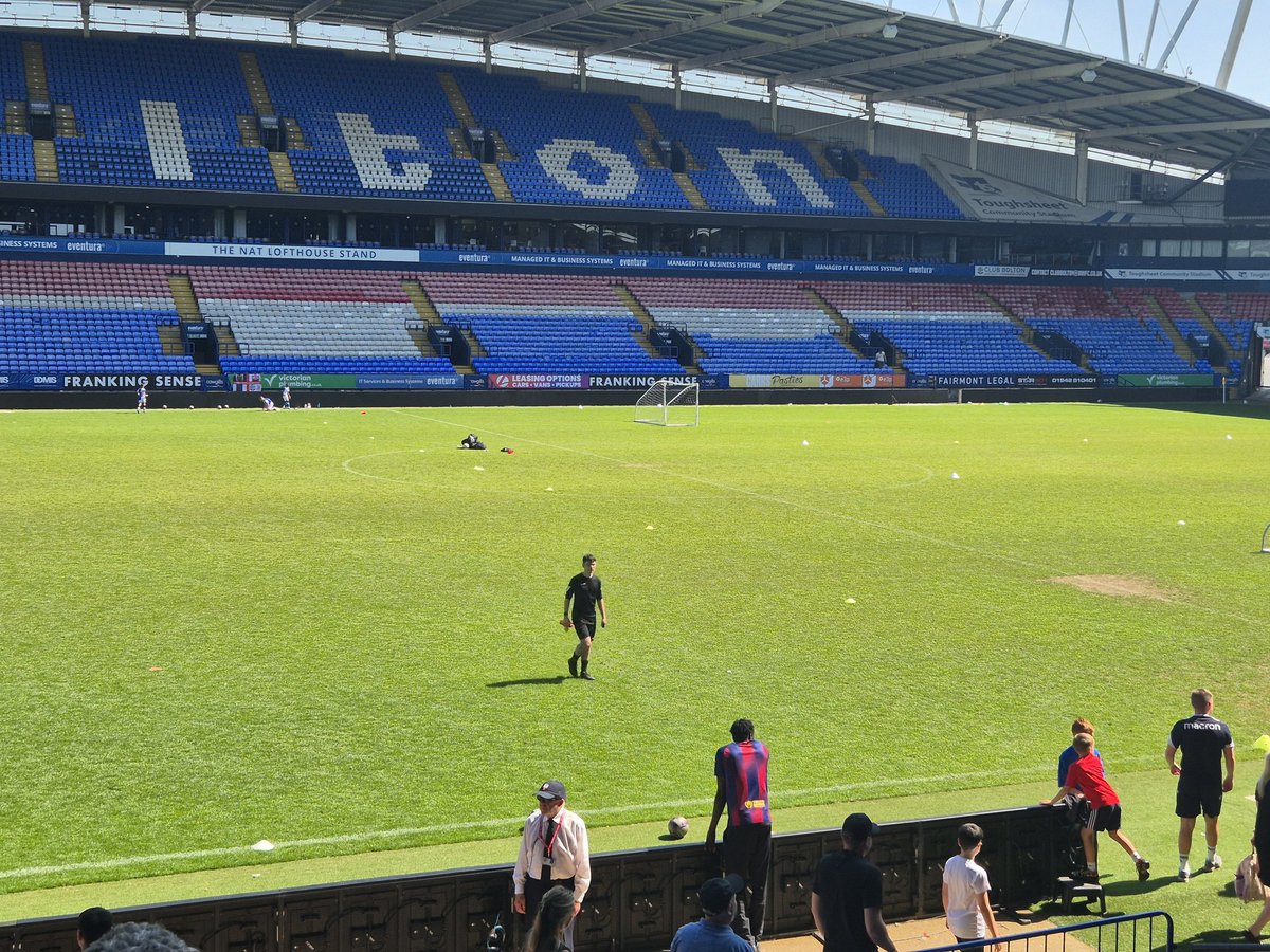 j_pos76's tweet photo. Watching Max referee at Bolton Wanderers Stadium today. He doesn’t know it yet but he’s been awarded Development Group Referee of the Year. Absolutely deserved and very proud of him. #BWFC https://t.co/kDSCdnxIUo