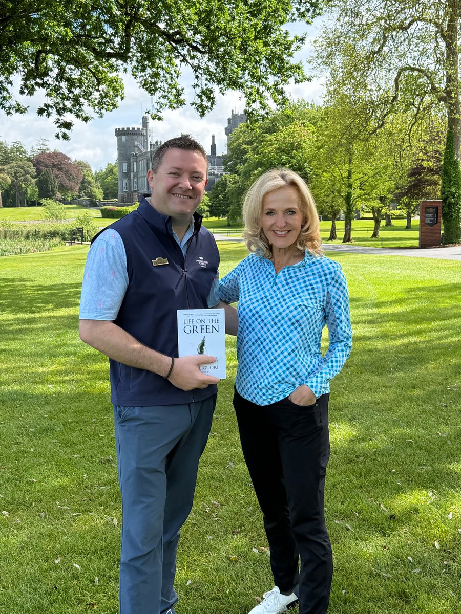 AnnLiguori's tweet photo. Another amazing trip to my favorite golf destination - Ireland. Flew into Shannon, stayed and played @TrumpDoonbeg (hosting @IrishOpen_ in Sept); drove up to @CarneGolfLinks for a great Int'l Members Week (ranked 63 in top 100 courses in the world! @GolfDigest), and finished our visit at @dromolandcastle Beautiful parkland course, luxurious accommodations, 10 mins from Shannon Airport.  Highly recommend that itinerary 🍀💚⛳️ @GoToIrelandUS @metcalfealison1 @FionaMeehan @GerryMaguire18 @KevanKenney @eamonnodGolf