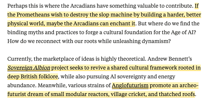 andrewjb_'s tweet photo. yet more proof that @LouisElton96 is truly one-of-a-kind

an excellent essay on nostalgia vs accelerationism, the aesthetics of progress, and how to end slop by tapping into artisanal intelligence: https://t.co/qLAsuQamUe