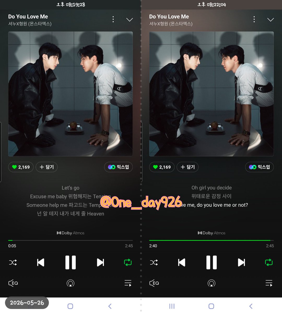 One_day926's tweet photo. 0526 20시 멜론 https://t.co/5lB8jpVfC7