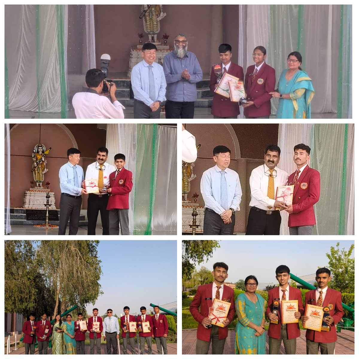 SSGK1966's tweet photo. Cadets of SS Ghorakhal excelled at competitions held at Ashok Hall,Ranikhet(23May2026). 🏆
🥇Yash Malik &amp; Avaneet Bhatt-1st(Quiz)
🥈Arya &amp; Palak Kumari-2nd (TT Doubles)
🥇Soumya Bhatt &amp; Ahaan Tomar-1st in Sudoku Puzzle Solving Competition(Sr &amp; Jr categories)
Congratulations!👏 https://t.co/ZbfKmmawEy