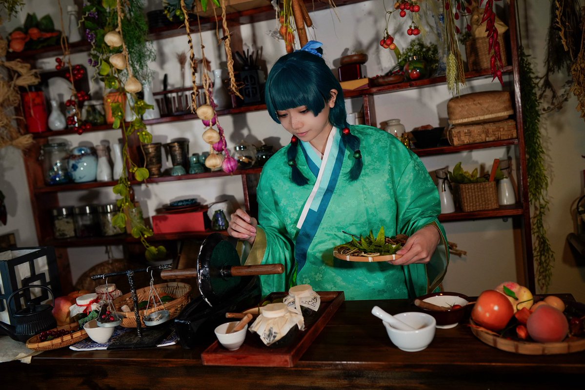 Sion_6960's tweet photo. Cosplay 

薬 屋 の ひ と り ご と  
     猫 猫    |   薬 草 🌱

photo:フリーリーさん
 #蓮スタ https://t.co/TUjehNVwTX