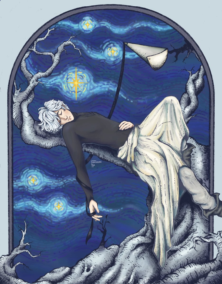 singulari_tea's tweet photo. He must be dreaming about a kind and radiant star… or something like that ˚✧₊⁎❝᷀ົཽ≀ˍ̮ ❝᷀ົཽ⁎⁺˳✧༚

#wha #Qifrey #Δ帽子 https://t.co/jJtvvLJP5O