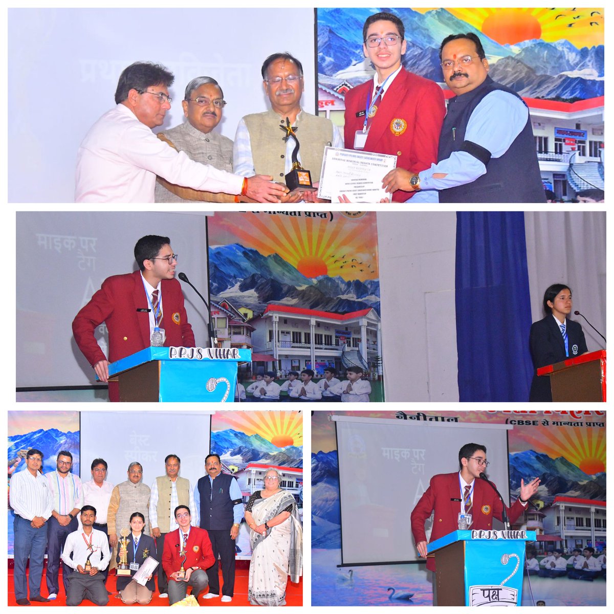 SSGK1966's tweet photo. Cdt Yuvraj Sharma of Class XII, SS Ghorakhal, secured 2nd Prize in the Shrinivas Memorial Inter-School Hindi Debate Competition held at Parvati Prema Jagati Saraswati Vihar on 24 May 2026.He was awarded a cash prize also(₹7,500 ) for his outstanding performance. Congratulations! https://t.co/sp80gIjGhx