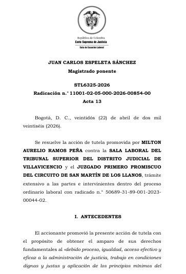 articulo20's tweet photo. SENTENCIA RECOMENDADA 🗣 

#Laboral

Los empleadores no están obligados a reconocer subsidio de transporte si demuestran que tienen a disposición de sus empleados un sistema de movilización gratuito: @CorteSupremaJ 

SENT: STL6325-2026 | RAD: 11001-02-05-000-2026-00854-00 https://t.co/MJh15RZEST