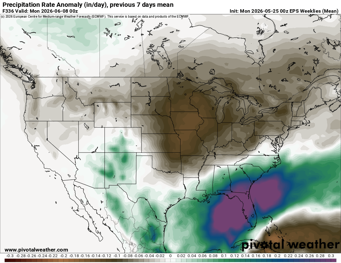 WeatherSphere22's tweet photo. Pretty classic El Nino look for the first week or so of June. https://t.co/gLboiKKgEl