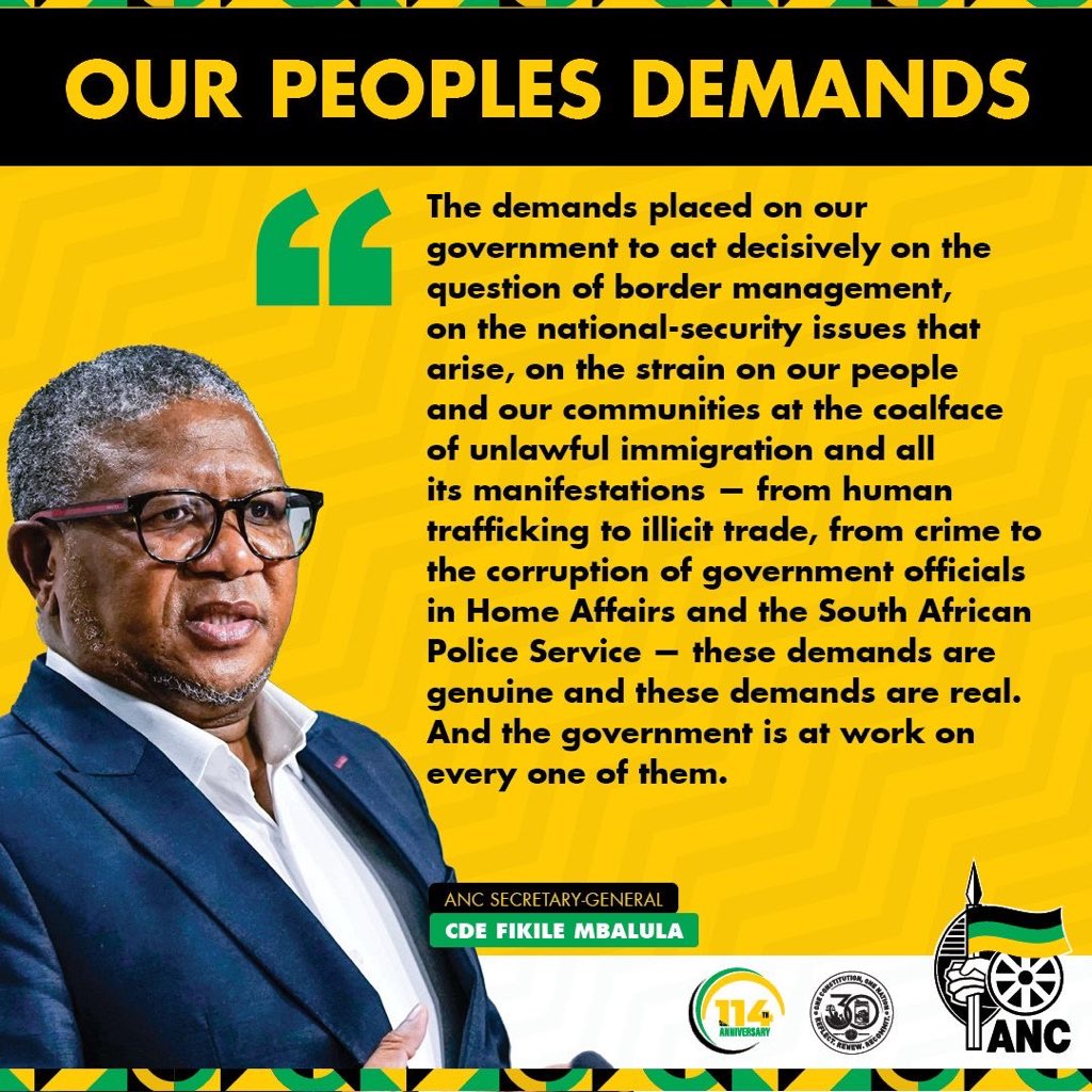 ANC SECRETARY GENERAL | Fikile Mbalula tweet media