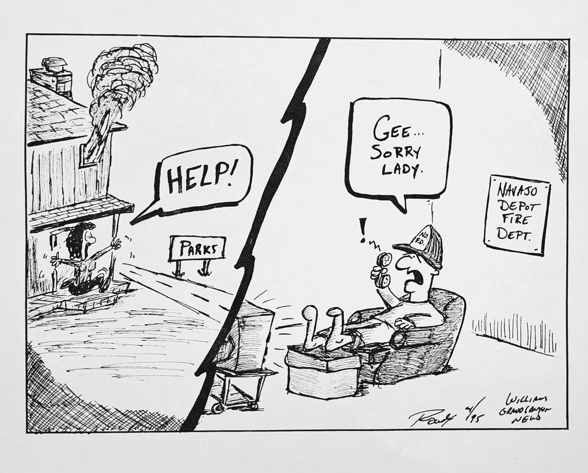 FetchReynolds's tweet photo. #RowdyWalkerCartoons #editorialcartoon #editorialcartoons #editorialcartoonist #vintagecartoons #williamsgrandcanyonnews https://t.co/DkvAzm3QUx