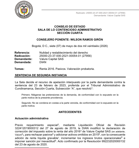 articulo20's tweet photo. SENTENCIA RECOMENDADA 🗣 

#Contencioso #Tributario #Financiero

La coincidencia en la composición accionaria de dos sociedades no desvirtúa su independencia ni configura la violación del principio non bis in idem

RAP: 25000-23-37-000-2021-00054-01 (27956) https://t.co/RCaZ38kuWF