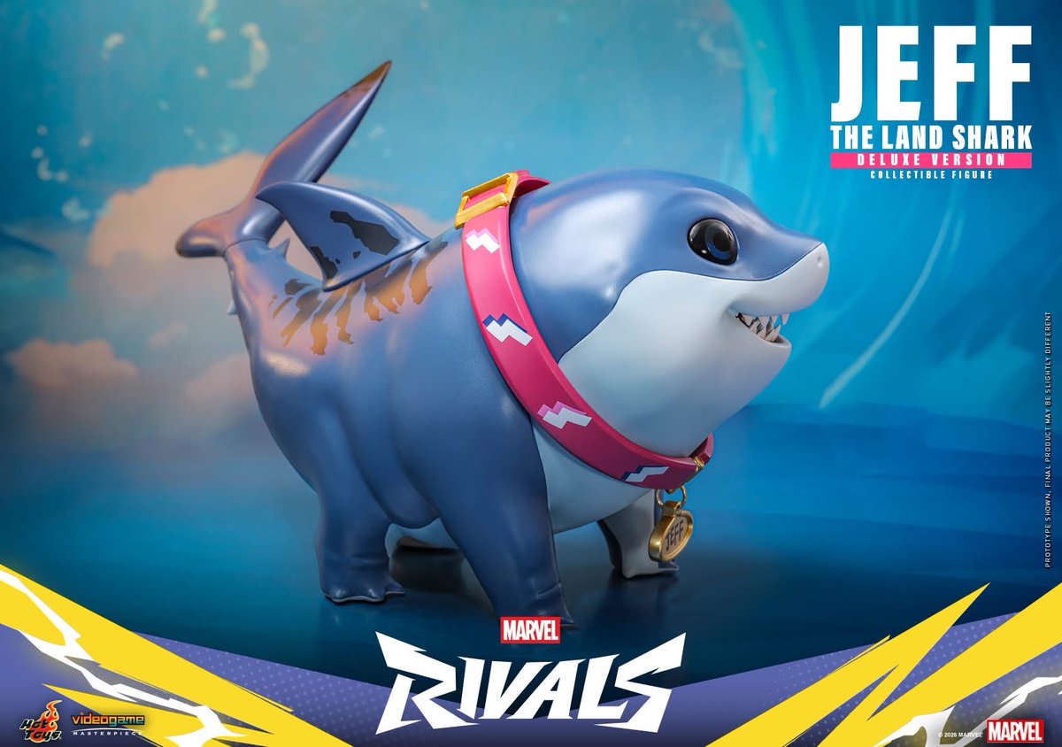 one6Update's tweet photo. #HotToys announced Jeff the Land Shark.  There is a deluxe and non deluxe that doesn’t come with the pink suit.

🧵1

#Sixth #SixthScale #HotToysCollectibles #ホットトイズ #actionfigures #Figures https://t.co/iOtJ4VSwdK