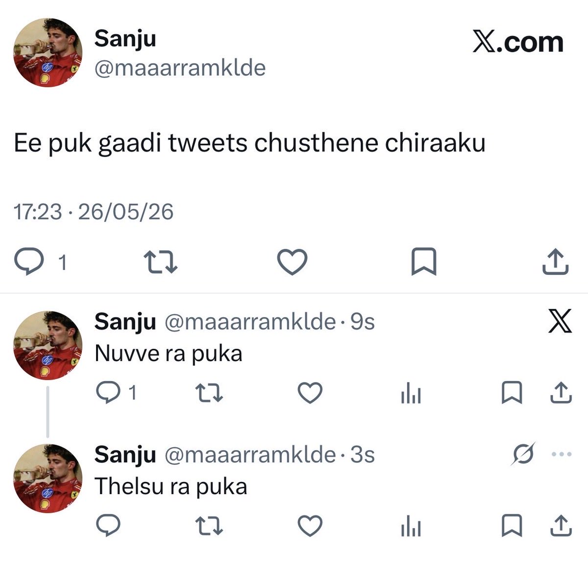 Sanju tweet media