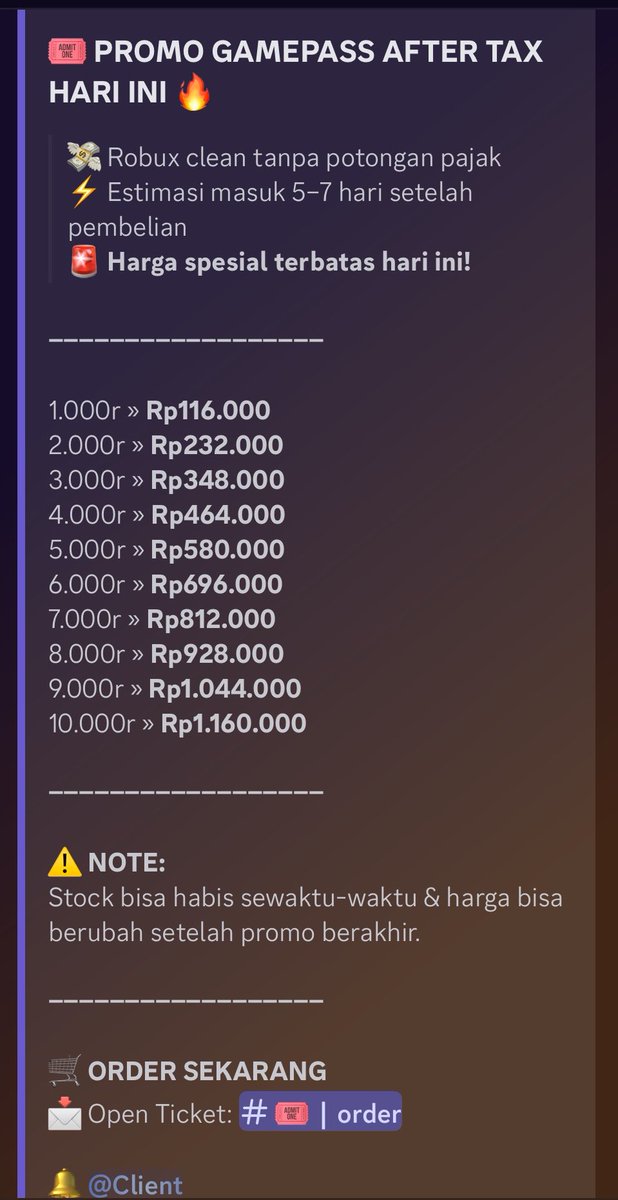 L jual robux n limited item tweet media