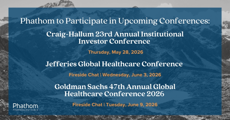 phathompharma's tweet photo. $PHAT management will participate in several upcoming investor conferences throughout May and June. Tune in to hear the latest: https://t.co/RX8TPQWyqk https://t.co/XmCyXjVo4p