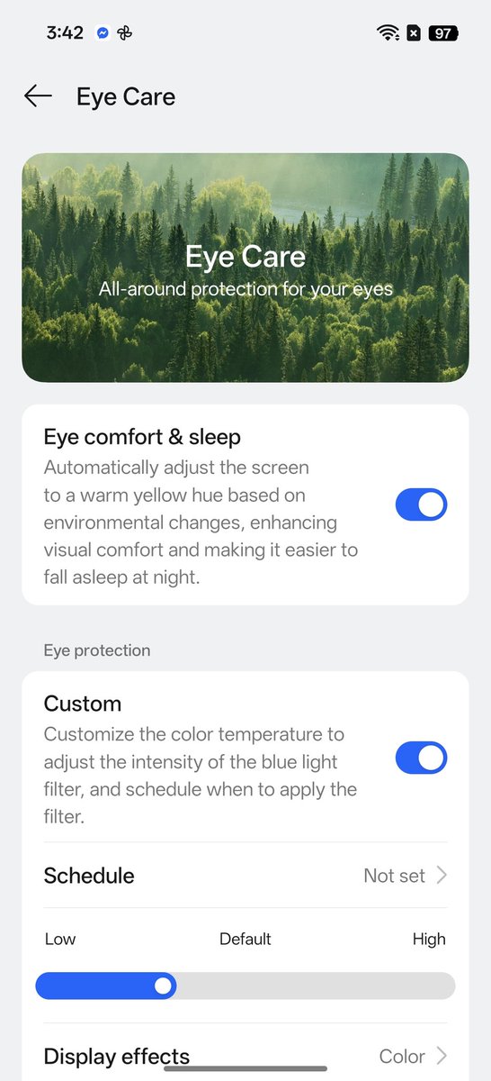 Calven_blue's tweet photo. @tjchenenwalton Protecting my eyes while spending long hours on my phone.. 👀
Here are my current eye care settings.

#Xiaomi17TSeries 
@tjchenenwalton https://t.co/4p2eueeILW