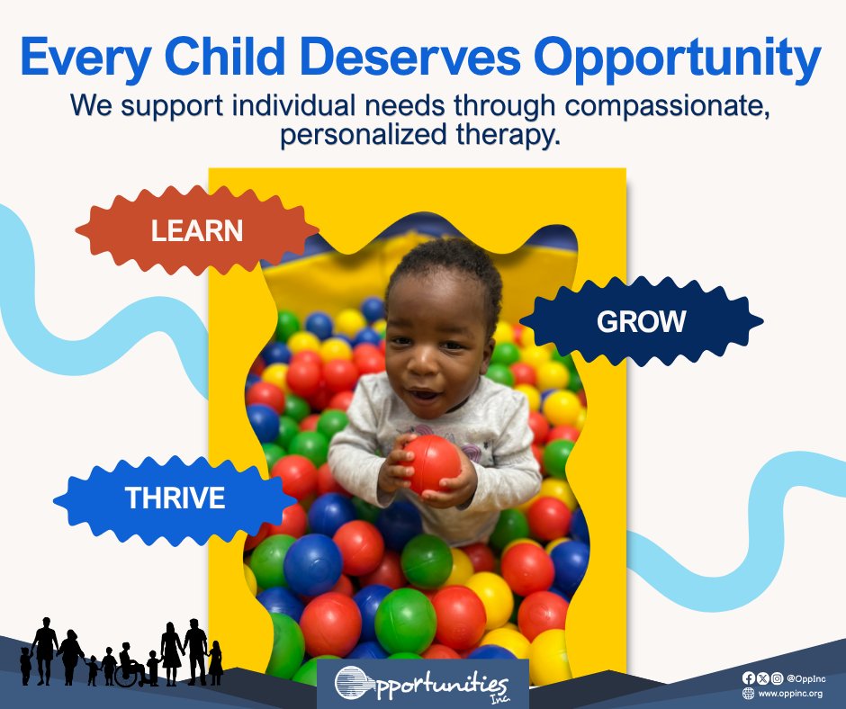 OppIncOrg's tweet photo. Every child deserves opportunities to learn, grow, and reach their fullest potential 

Opportunities Inc. is here to support individual needs through therapy, guided by compassion and care. 

For more details, visit https://t.co/KQVWwhGebX 💙 

#OpportunitiesInc #OppInc https://t.co/H0mrvrJwWr