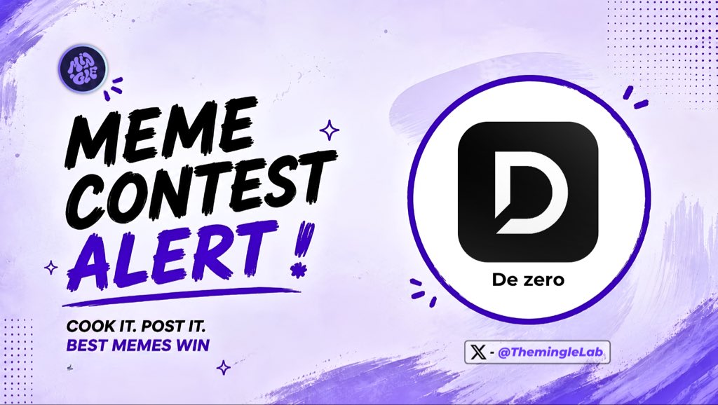 ThemingleLab's tweet photo. Meme Contest Alert! 🎨

Dezero just launched a meme contest for the degens, and the best meme takes home $250 USDT.

Reward:
➩ $250 USDT for the winning meme

The goal?
create your funniest meme about Dezero and post it on X. 

How to join:
➩ create a Dezero meme  
➩ tag @Dezero_com  
➩ use #Dezero  
➩ like, repost & submit under the announcement post from @Dezero_com

If you’ve got meme skills, this is a free shot worth taking

Good luck!