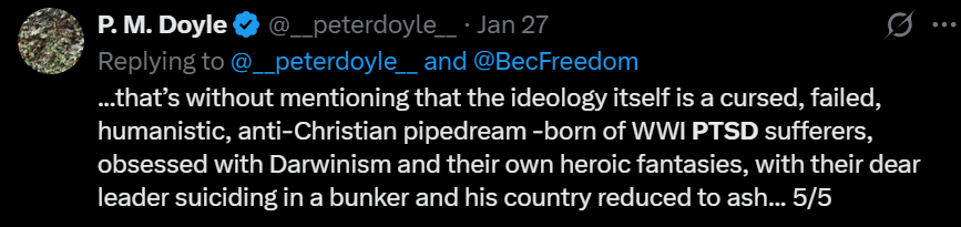 P. M. Doyle tweet media