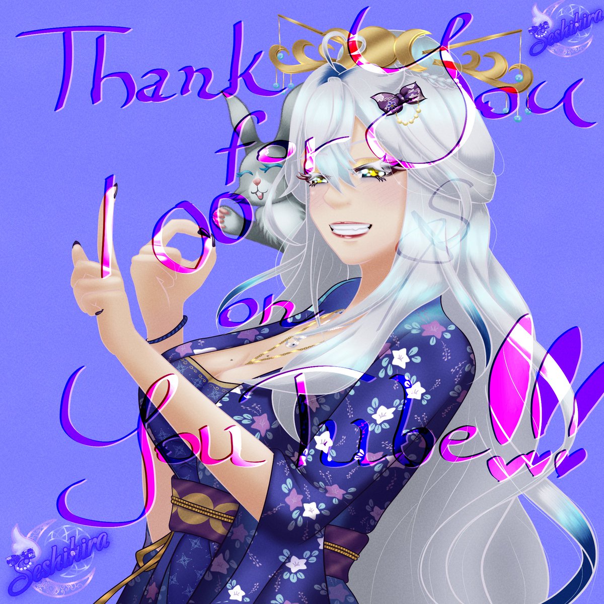 seshihira's tweet photo. Little piece I made to celebrate 100 subs on YT! Hoping to level up my content creation game so I can put out stuff consistently:3
Until then c0mm!ssion work stream today at 15:00 GMT+2 on the purple site!:3 https://t.co/a8p8Iz8F3s