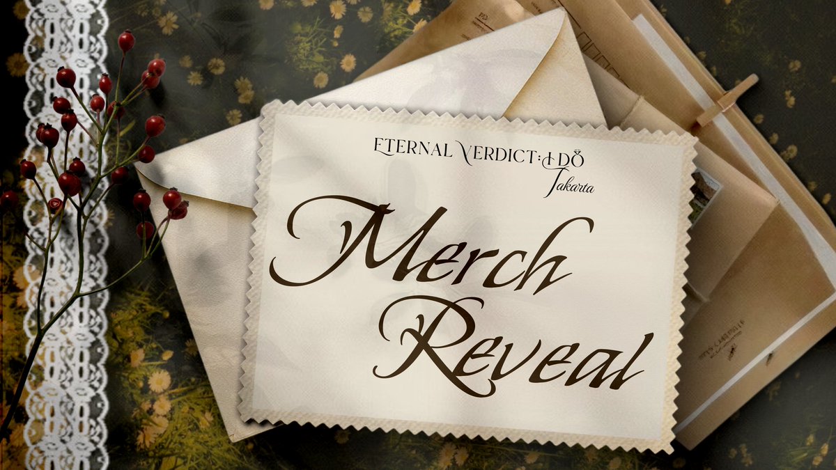 eternal_verdict's tweet photo. The doves have come to deliver a message, cordially inviting you to step forward beneath the altar. 🕊

We are thrilled to finally announce the merchandise lineup for #EternalVerdictIDo 💝✨️

Let’s take a peek at the letter and see what is in store below! 👇

#TearsofThemis https://t.co/JdEIu8ozrG