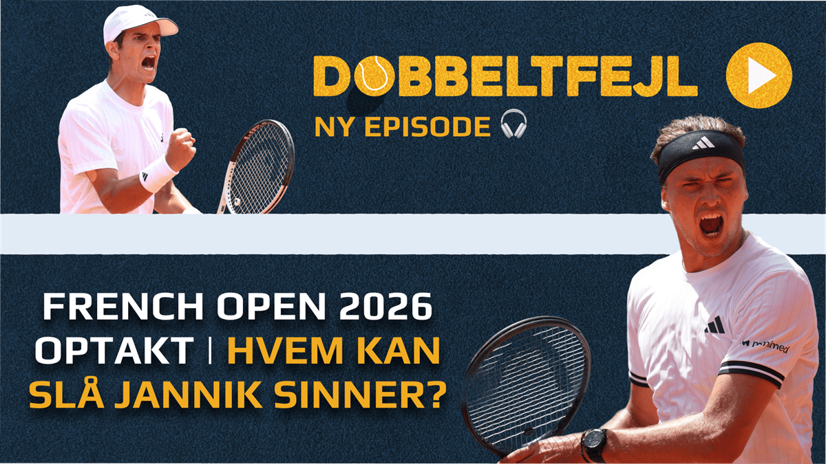 SpilXperten's tweet photo. Dobbeltfejl deler vinderbud hos både herrerne og kvinderne ved French Open 2026. Hvem vinder Roland-Garros i år? 🏆

@Nicholas_Albek og @TokeParbo evaluerer på Clara Tausons tidlige exit, uddeler Dobbeltfejl og Esser, og kigger frem mod nogle af onsdagens sjoveste match-ups 🎾 https://t.co/BMkMte8Grn