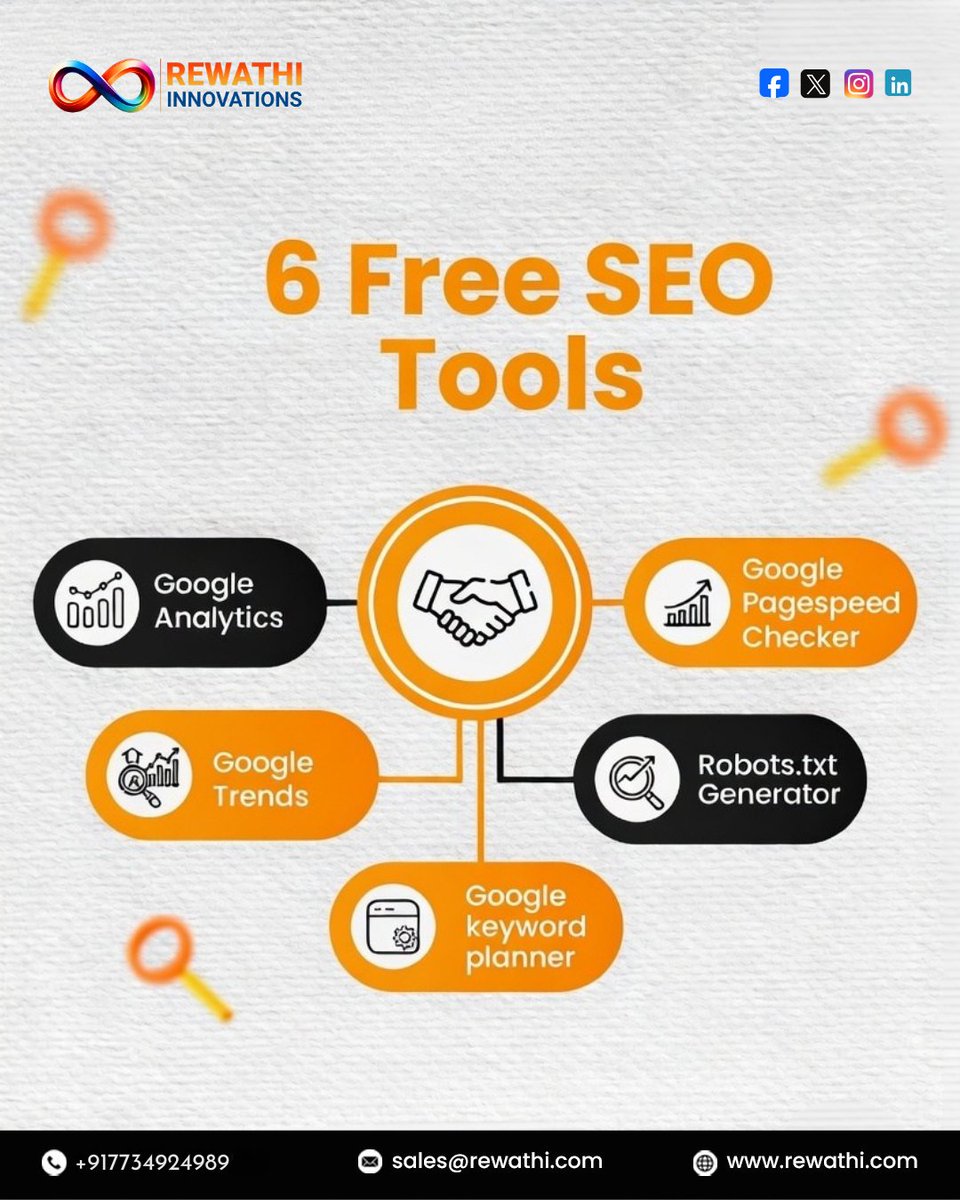 RewathiIT's tweet photo. 🔍 Want to improve your website ranking without spending a fortune?

💡 Start optimizing smarter with Rewathi Innovations!

#SEO #DigitalMarketing #GoogleAnalytics #KeywordResearch https://t.co/ZnV9yplKEn