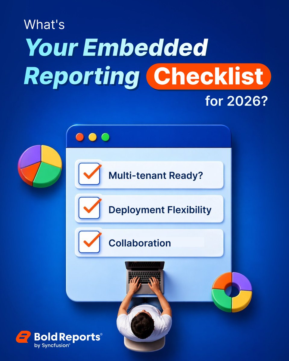 boldreportsoffl's tweet photo. What should SaaS teams demand from an embedded reporting tool in 2026?

Embedded reporting now defines how users experience and value your product.

This blog covers:
✅ Why embedded reporting is essential
✅ The features that matter at scale
✅ How SaaS teams deliver insights without friction

Read the full blog here: https://t.co/cwu4ysCgrI

#SaaS #EmbeddedReporting #ProductStrategy #B2BTech #BoldReports