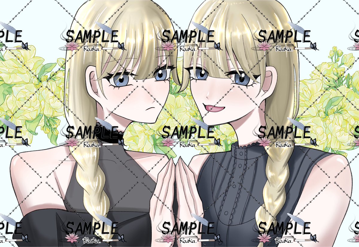 Lilly様♡ありがとうございます♡ この度Lily様にご依頼頂きまして素敵な双子様のイラストを担当致しまし