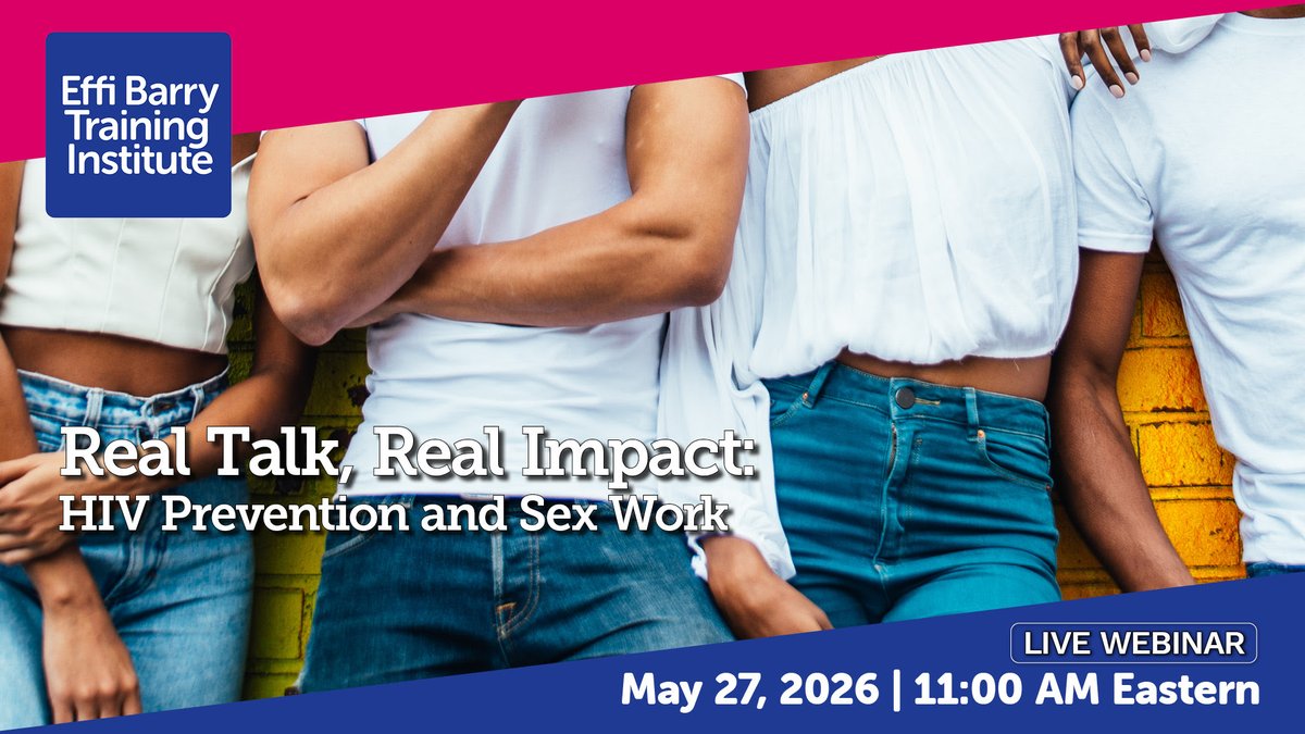 HealthHIV's tweet photo. #DCProviders: Join us TOMORROW, May 27, 2026 at 11:00am Eastern for a webinar that will explore the intersection of sex work, access to healthcare, and community safety. Register here: https://t.co/bITIhFmgIw https://t.co/xbX6ZSXV9g