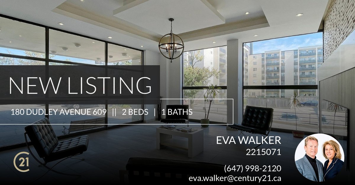 C21_WalkerTeam's tweet photo. 📍 New Listing 📍 Take a look at this fantastic new property that just hit the market located at 180 Dudley Avenue 609 in Markham. Reach out here or at (647) 998-2120 for more information

It's YOUR Move...
Call Me 647-998-2120 https://t.co/KaYZfJ1lOn https://t.co/oX918tk6bc