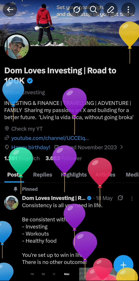 Dom Loves Investing | Road to 100K tweet media